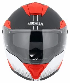 Nishua NFX-3 Flipup Helmet -Flip-Up Helmets Sales 3b.88.70.D3NishuaNFX3mattschwarzweissrot21708341020