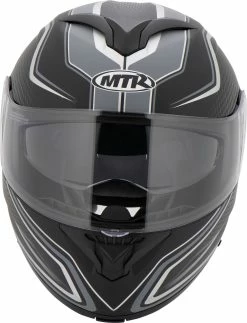 MTR K-14 Flip-Up Helmet -Flip-Up Helmets Sales 7f.c3.39.D3MTRK14MattSchwarzSilber21616441019