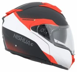 Nishua NFX-3 Flipup Helmet -Flip-Up Helmets Sales a5.af .d1.D2NishuaNFX3mattschwarzweissrot21708341020